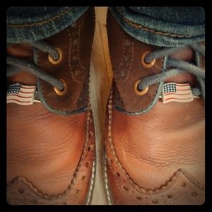 Red Wing American Flag Lace Holders